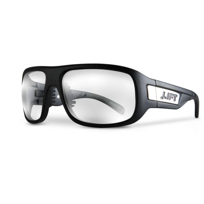 LIFT Safety Bold Safety Glasses | Polycarbonate Lenses | Lightweight TR-90 Frame | Black/Clear - Image 1